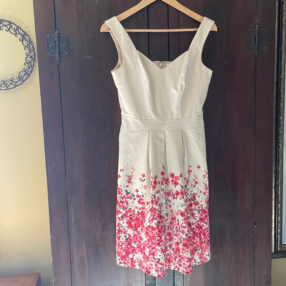White House Black Market Cherry Blossom Dress